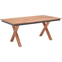 Livetastic JEDÁLENSKÝ STÔL, akácia, prírodná farba, čierna, 180/100/76 cm