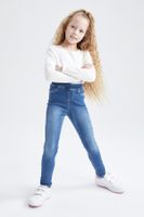 DEFACTO Girls' Three-Pocket Skinny Leg Jeans