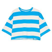 Cropp - Črtasta majica - indigo