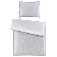 Curt Bauer OBOJSTRANNÁ POSTEĽNÁ BIELIZEŇ, damask, modrá, strieborná, 140/200 cm