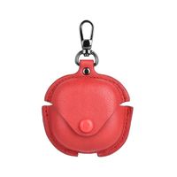 LEATHER POCKET etui za slušalke Samsung Galaxy Buds4 / Buds4 Pro rdeč