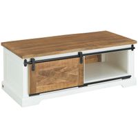 MID.YOU KONFERENČNÝ STOLÍK, prírodná farba, čierna, biela, drevo, 60/120/45 cm