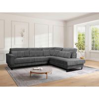 Livetastic ROHOVÁ SEDAČKA, textil, kompozitné drevo, antracitová