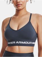 Tmavě šedá sportovní podprsenka Under Armour UA Seamless Low Long Bra