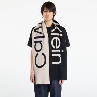 Φουλάρι Calvin Klein Bold Logo 2-Tone Wool Scarf Black Universal
