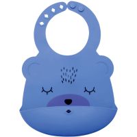 Tiny Twinkle Silicone Roll-up Bibs нагрудник Indigo Bear 4m+ 1 кс