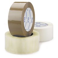 36 x Tichá lepicí PP páska 48mm, návin 66m, průmyslová, průhledná, tloušťka 60µm | RAJA
