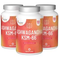 Ashwagandha KSM-66® hochdosiert, 360 Kapseln, vegan | Essentials Sensilab