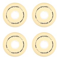 Spokey PU 76 mm Náhradné kolieska ku korčuliam FREESPO WHITE SET, 4 ks