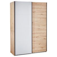 Xora SKRIŇA S POS. DVER. – HOR.VED, sivá, farba duba, 150/223/60 cm