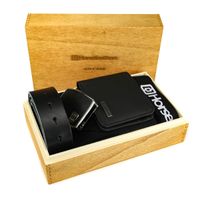 HORSEFEATHERS Prémiový darčekový box (peňaženka + opasok + boxerky 3pack) BROWN