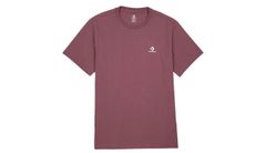 Converse Standard Fit Left Chest Star Chevron Embroidered Tee Burgundy Pánske - Tričká Converse - Bordová - 10023876-A57-XL - Size: XL