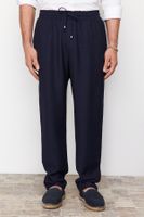 Trendyol Navy Férfi Derék Tied Casual Cut Pants