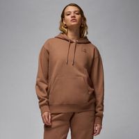 Jordan Flight Fleece Wmns Pullover Hoodie - Dámske - Mikina Jordan - Hnedé - FV7050-223 - Veľkosť: L