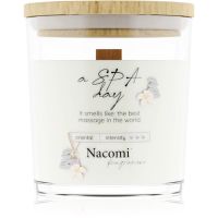 Nacomi Soy Candle Home Fragrances vonná sviečka s dreveným knotom 140 g