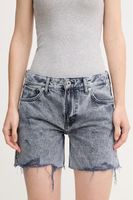 Pepe Jeans Bavlnené rifľové šortky Pepe Jeans REGULAR SHORT MW DISTRESSED