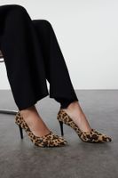 Trendyol Multicolored Leopard Patterned Women's Brown Classic Thin Heel Shoes