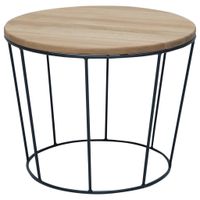 Boxxx PRÍRUČNÝ STOLÍK, divoký dub, čierna, divoký dub