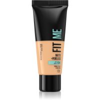 Maybelline Fit Me! Matte+Poreless pórusösszehúzó és mattító alapozó normál és olajos bőrre árnyalat 128 Warm Nude 30 ml