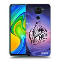 Silikónový čierny obal pre Xiaomi Redmi Note 9 - Vlk