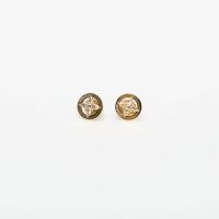 Kolczyki GUESS Secret Garden Yellow Gold/ White Universal