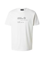 ARMANI EXCHANGE Majica  svijetlosiva / crna / prljavo bijela