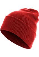 Basic Flap Long Version Beanie Red