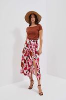Marisse Women's Skirt L-Sc-4013 Strawberry
