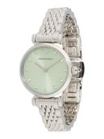 Emporio Armani Analogni sat  pastelno zelena / srebro