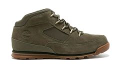 Timberland Euro Rock Mid Hiker Green Suede - Pánske - Tenisky Timberland - Zelené - A2H7H-A58 - Veľkosť: 44