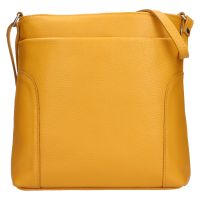 Női bőr crossbody kézitáska Italia Emma - sárga