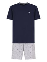 Emporio Armani Kratka pidžama  plava