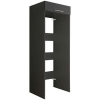 SKŘÍŇKA NAD PRAČKU, antracitová, 67,5/200/67,5 cm