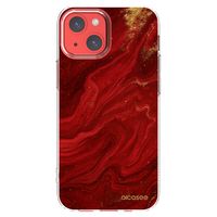 Silikónový prehľadný obal pre Apple iPhone 13 mini - Red
