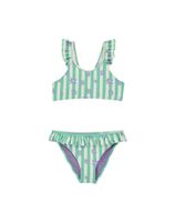 WE Fashion Bikini  svijetlozelena / ljubičasta / bijela