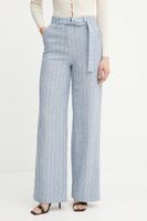 Fracomina pantaloni din amestec de in