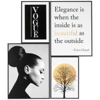 Monee UMELECKÁ TLAČ, krajina a príroda, ľudia, text, stromy, 67/65 cm