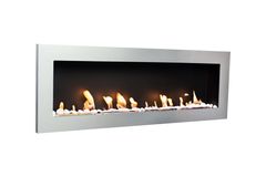 BIOFLAME biokrb Easy L Open Nerez 115x40 cm