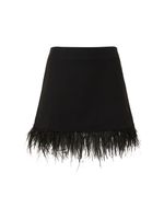 Mini Skirt W/ Feathers