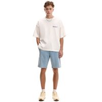 Cropp - Denim kratke hlače z učinkom pranja - modra
