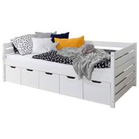 MID.YOU POSTEĽ S ÚLOŽNÝM PRIESTOROM, 120/200 cm biela