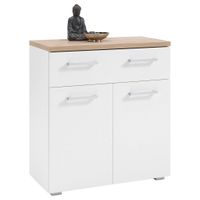 MID.YOU SKRINKA NA TOPÁNKY, biela, farba duba, 78/85/38 cm