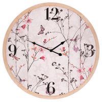 NÁSTENNÉ HODINY pink 58 cm