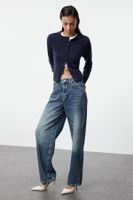 Trendyol Blue High Waist Barrel Jeans