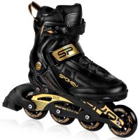 PRIME PRO Kolieskové korčule, čierno-zlaté, ABEC9 Carbon, veľ. 41