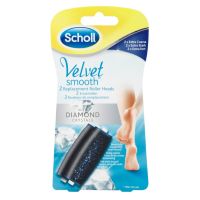 Scholl Velvet Smooth nadomestne glave za električno pilico za stopala 2 kos