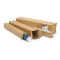 15 x Dlouhá krabice 800x150x150mm, hnědá, klopová, třívrstvá vlnitá lepenka (3VVL) RAJA