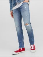 Light Blue Mens Slim Fit Jeans Jack & Jones Glenn - Men