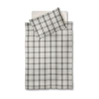 Fleuresse POSTEĽNÁ BIELIZEŇ, flanel, biela, tmavosivá, svetloružová, 140/200 cm