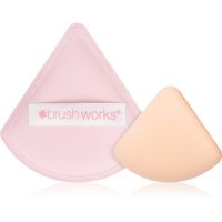 Brushworks Triangular Powder Puff Duo penasti aplikator za tekoči puder